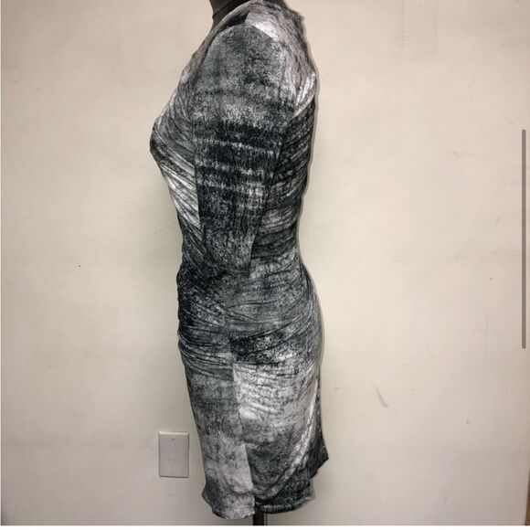 Helmut Lang Side Ruched Fitted Tee Dress Size Small - Picture 4 of 6